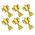 thumbnail image 6 of Hemoton 6 Pcs Mini Gold Award Trophy Cups for Cake Decoration for Party Supplies and Celebrations Plastic Trophy Cupcake Picks Festival Cake Decoration, 6 of 8