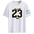 thumbnail image 2 of Men's Custom Alphanumeric Print T-Shirt - Round Neck Short Sleeve - Cotton Blend, Personalized Name/Number for Unique Gifts, 2 of 6