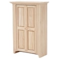 thumbnail image 2 of Armario de madera en miniatura para casa de muñecas, escala 1:12, modelo de muebles simulados, accesorio de juguete, 2 of 14