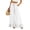White_#01, variant on Womens Wide Leg Pants Drawstring Elastic High Waisted Ruffle Hem Palazzo Pants with Pockets,White L