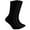 Black * 3, variant on 6 Pairs Men Dress Crew Socks Comfort Cotton Business Casual Socks Unisex Solid Breathable Workout Sport Athletic Socks "Black/Gray/Coffee/Navy/Khaki/Dark Gray, Size 7-9"
