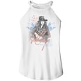 thumbnail image 1 of Whitney Houston Americana White Women's Sleeveless Rocker Tank Top, 1 of 2