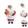 thumbnail image 6 of HILABEE Christmas Chef Ms Claus Figurine Chef Statue Centerpiece Collectible Xmas Gift Christmas Decoration for Home Fireplace Party D, 6 of 8