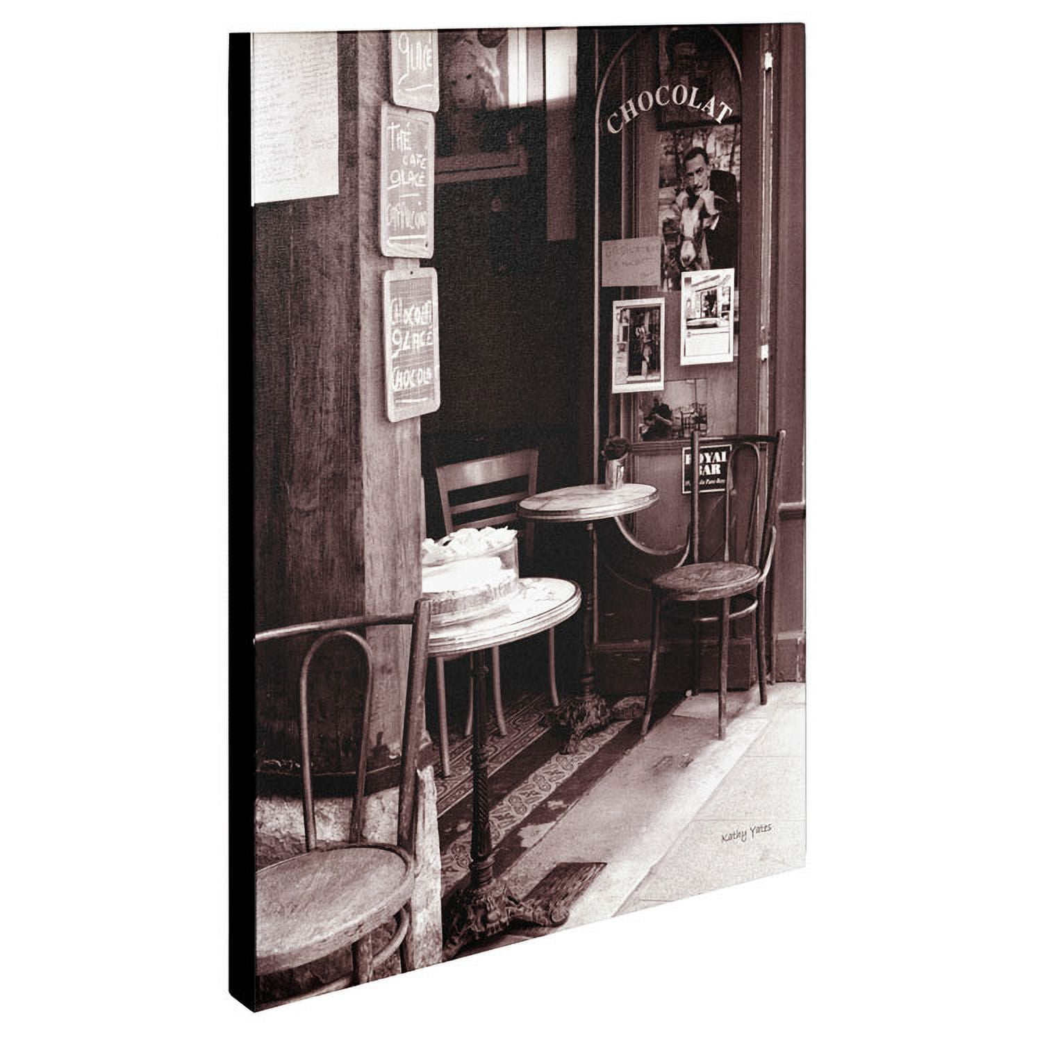 Trademark Fine Art 'Paris Cafe' Canvas Art by Kathy Yates