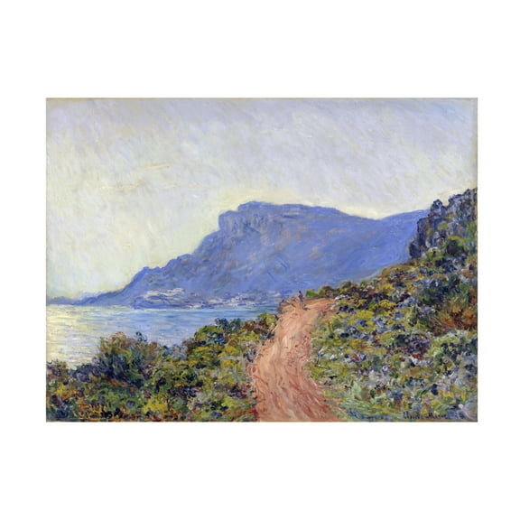 Monet 'La Corniche Near Monaco' Canvas Art