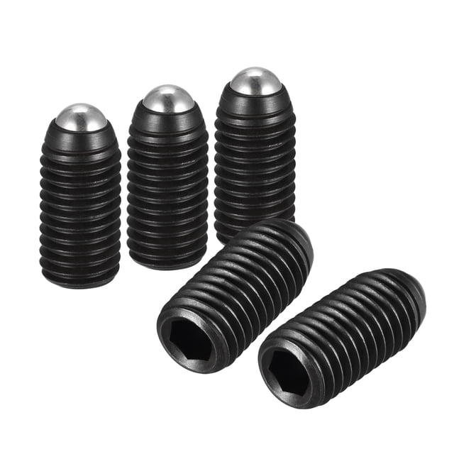 Tornillos de fijación de punta de bola Unique Bargains 5uds M12 x 25mm Acero alto carbono