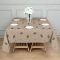 thumbnail image 3 of Beige Football and Stars Pattern Square Tablecloth,Waterproof Square Table Cover,Wipeable Spillproof Washable Table Cover for Home Kitchen Party Decor 52"x52"(132x132cm), 3 of 6