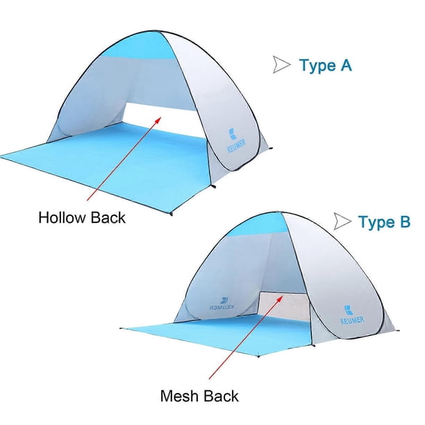 70.9x59x43.3 Inch Automatic Instant Pop-up Beach Tent Anti UV Sun Shelter Cabana for Camping Fishing Hiking Picnic
