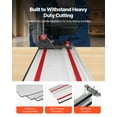 thumbnail image 4 of VEVOR Track Saw Guide Rail, 110-Inch Cutting Range, Kit Includes 4 x 27.5 in Aluminum Extruded Guide Rails and 3 Connectors, Compatible with Makita, Festool & WEN Track Saws, for Woodworking Projects, 4 of 9