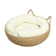 thumbnail image 2 of Panier-lit pour Chat, Niche, Tapis Rond à Griffer pour Petits Chiens, Grands Chats, Chaton 40 cm X 14 cm, 2 of 8