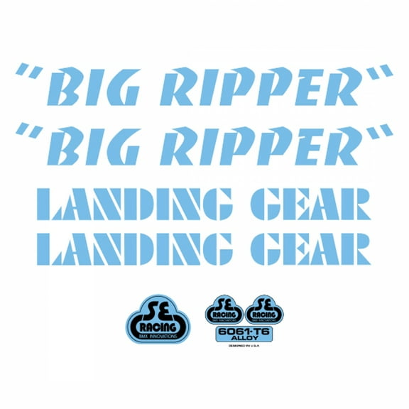 Se Bikes Big Ripper Decal Set Big Ripper Blue