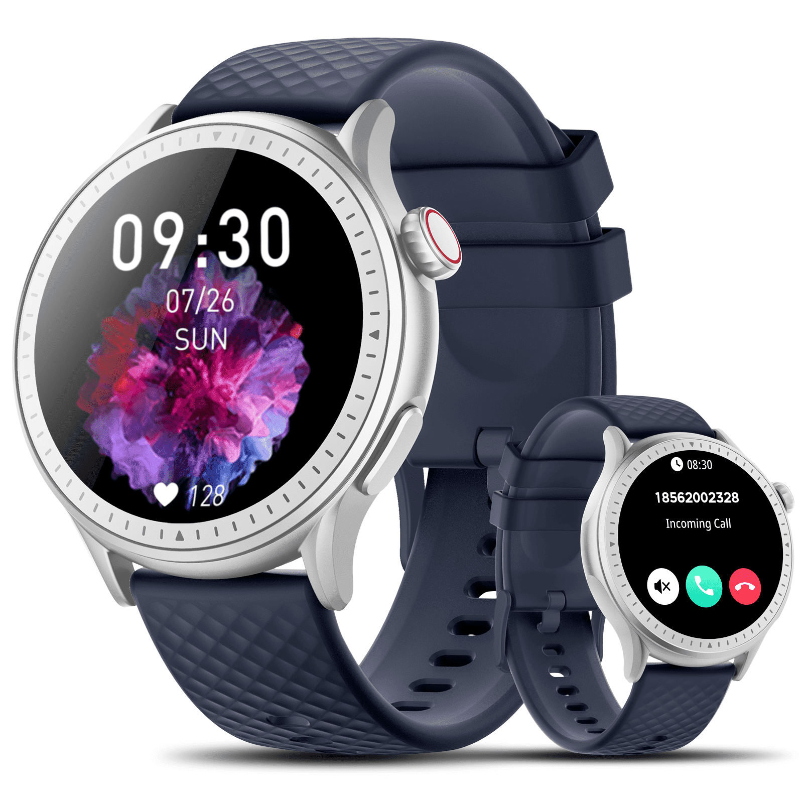 Cillso Smart Watch for Men Women, 1.46" AMOLED Round Smartwatch with Bluetooth Calling, 100+ Sports Modes, Daily Activity & Sleep Tracking, 3ATM Water Resistant Fitness Tracker for Android iPhone