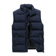 thumbnail image 6 of Beautiful Giant Men's Winter Puffer Vest, Midweight Stand Collar Outdoor Padded Gilet, 6 of 7