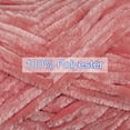 thumbnail image 5 of Uxcell 2Pcs Velvet Yarn Chenille Yarn 2x100g/7.1oz 174 Yards Total Length Super Bulky Polyester Soft Blanket Yarn Dark Pink, 5 of 7