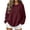 Wine, variant on LUVDA Chunky Ribbed Knit Oversized Sweater for Women Drop Shoulder Fall Winter Pullover