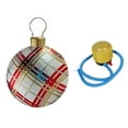 thumbnail image 2 of Bola inflable navideña grande, bola de Navidad divertida de PVC, adorno navideño de 50 cm, inflable para césped, fiesta exterior del festival Cuadrícula de BLESIY pelota inflable, 2 of 8