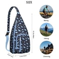 thumbnail image 4 of Cute Cartoon Dino Sling Backpack - Funny Dinosaur Pattern Crossbody Bag, Fashionable Pack for Commuters, 4 of 4
