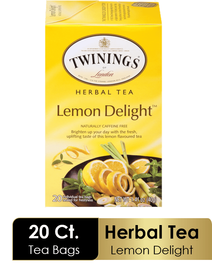 Twinings of London Lemon Delight Herbal Tea Bags, 20 count, 1.41 oz