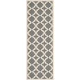 thumbnail image 1 of Safavieh Courtyard Anthracite Indoor Outdoor Rug - Runner 2'3" x 8', 1 of 4