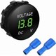 thumbnail image 1 of DC 12V-24V LED Digital Voltmeter (Green Light) for Car, Motorcycle, Car, Truck, Boat, 1 of 4