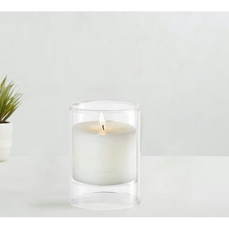 Clear Glass Floating Candle Holder, Small photo 3