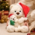 thumbnail image 6 of LXGGDDO Christmas Teddy Bear Stuffed Animal - Adorable Xmas Plush Toy with Hat and Scarf - Soft and Cuddly Winter Companion for Kids and Seniors - 10 inch, 6 of 6