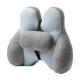 thumbnail image 1 of 2 piezas de almohada lumbar para respaldo de silla, cojín para oficina, sala de estar, coche azul, 1 of 8