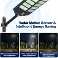 thumbnail image 4 of 2 Pack Solar Street Lights Outdoor with Motion Sensor & Remote,IP67 Waterproof Solar Security Light for Yard,Garage,Driveway,Garden, 4 of 8