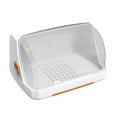 thumbnail image 3 of Estante para secar botellas, caja de almacenamiento para vajilla, bandeja para secar platos, organizador que ahorra espacio Blanco, 3 of 9