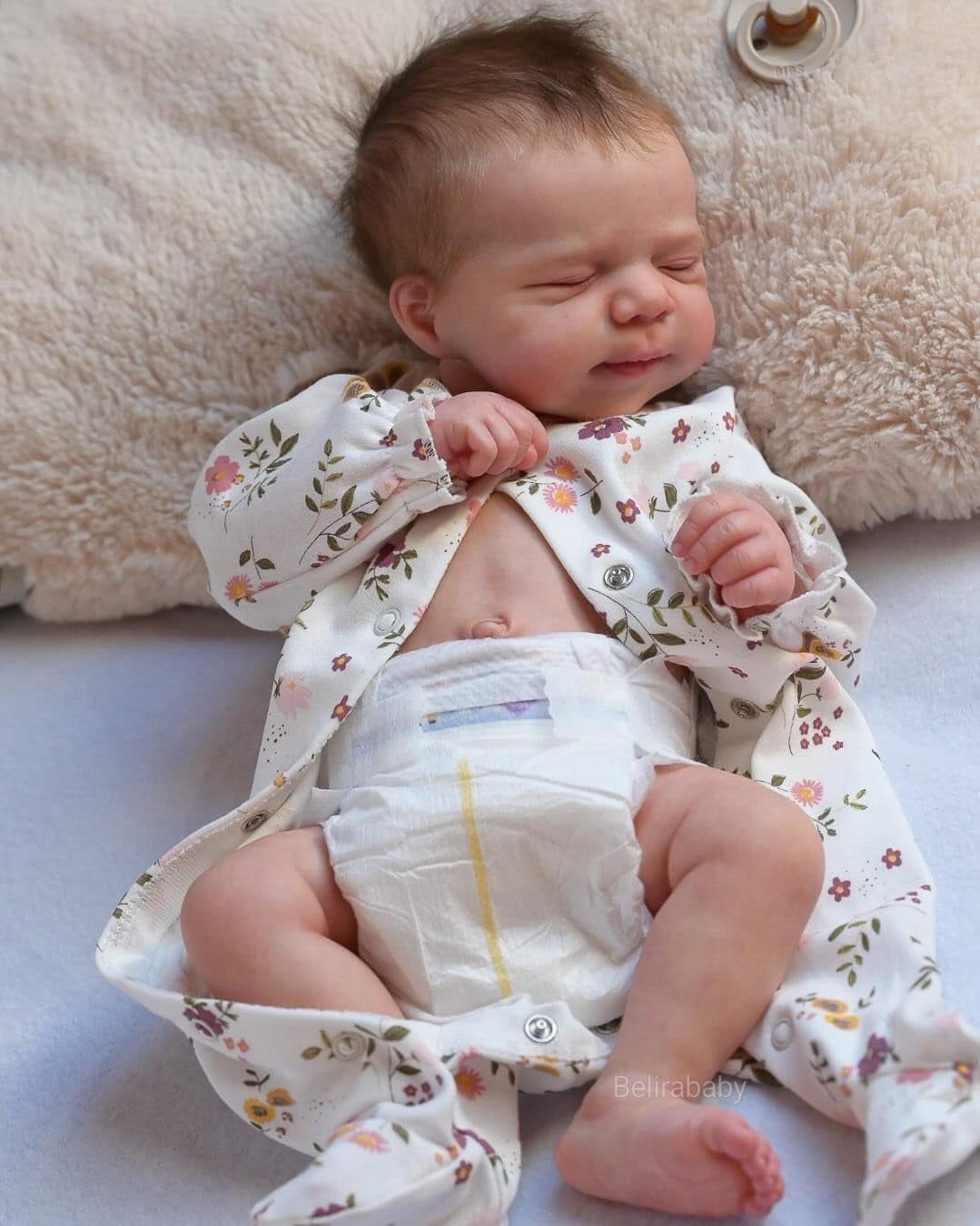 Realistic Reborn Baby Dolls Girl 19-Inch Reborn Doll Vinyl Body Sleeping Newborn Real Life Baby Gifts/Toys