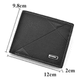 thumbnail image 5 of Cartera Para Hombre Caballero Múltiples Tarjetas, Negro, 5 of 5