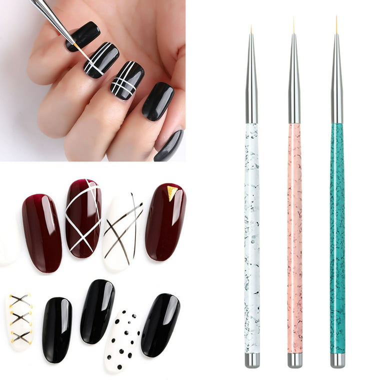 Nail Art Liner Brush Ultra-thin Line Drawing Pen Manicure Tool Tip Paint Pe  s2