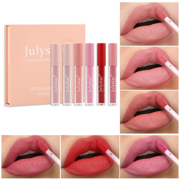 Lipstick Liquid Lipstick With Lip Plumper Makeup Set Velvety Long Lasting High Pigmented Nude Waterproof Lip Gloss Kit Girls Women Make Up Set 15ml