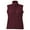 Burgundy, variant on North End Ne Ladies Core365 Fleece Vest