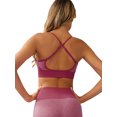 thumbnail image 4 of Women's 2 Piece Outfits Sports Bra Long Pants Yoga Set Seamless Leggings, 4 of 5