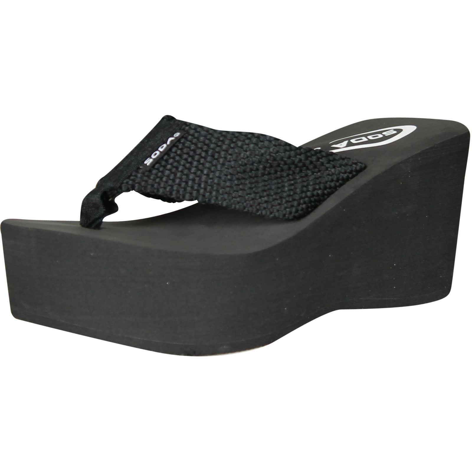 Soda Oxley-S Womens EVA Flip Flop Slip on Platform Sandals 