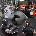 thumbnail image 4 of Casco de boxeo RDX Sparring Grappling Maya Hide Leather negro, 4 of 8