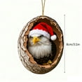 thumbnail image 3 of Wildlife Ornaments for Christmas Tree, Forest Animal Christmas Hanging Ornament, Eagle Christmas Decorations, 2D Christmas Tree Animal Pattern Acrylic Ornament for Home Animal Lovers (Eagle), 3 of 7