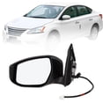 thumbnail image 1 of Reemplazo del espejo lateral izquierdo para NISSAN SENTRA 2013-2015 No.963023SG0B, espejo negro, ajuste manual, no calefaccionado., 1 of 7