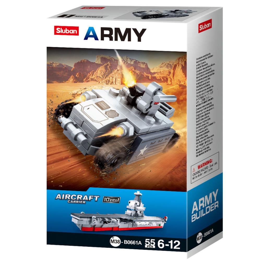 Sluban Army 3 Sets Helicopter Tank and Jeep for sale online 
