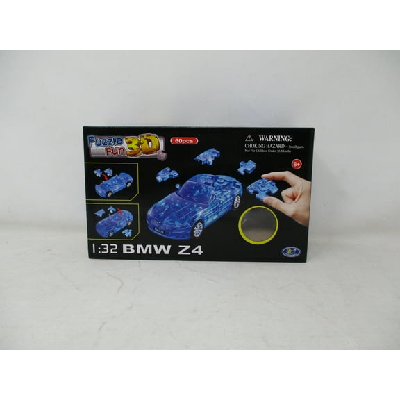 Puzzle Fun 3D 1:32 BMW Z4- Translucent Blue- 60 pieces