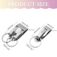 thumbnail image 2 of YYKihy Belt Key Holder Clips Stainless Belt Clip Keychain Quick Release Clip On Holder With Detachable Key Ring Heavy Duty Belt Keyring For ID Badge Keys Or Small, 2 of 5