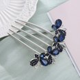thumbnail image 5 of Peine para moño con diamantes de imitación decorado, 4 peines de mariposas y flores con diamantes de imitación, accesorios para el cabello para mujeres y niñas Sailing Electrónica, 5 of 5