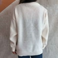 thumbnail image 4 of Weiqiqre Fall Sweaters for Women Oversized Cute Sweater Cozy Chunky Ribbed Knit Crewneck Long Sleeve Pullover Tops, 4 of 6