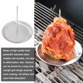 thumbnail image 3 of Visland Al Pastor Skewer Vertical Skewer for Tacos Kebabs with 2 Removable Spikes 8 Inch Shawarma Rack Moisture-retaining Grill Pan BBQ Grilling Accessory, 3 of 8