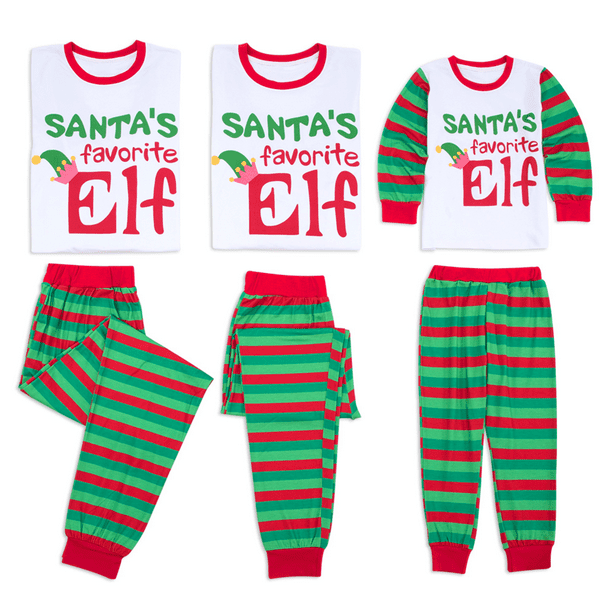 matching family elf christmas pjs