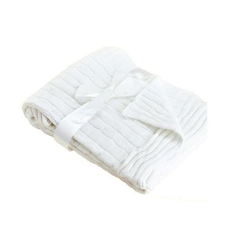 UPC: 0850003666129 | 3 Stories Trading Company Cable Knit Baby Blanket White