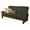 Linen Charcoal, variant on Pemberly Row Queen-size Brown Wood Futon Frame-Mattress Not Included