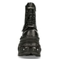 thumbnail image 4 of New Rock MILI083CCT-C4 Metallic Black Leather Military Boots 44, 4 of 6