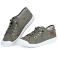 thumbnail image 3 of JENN ARDOR Womens Canvas Shoes Low Tops Lace up Fashion Sneakers Comfort Flat Shoe, 3 of 11